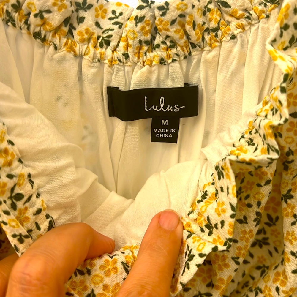 Lulu's Yellow Ruffled Tiered Sundress - Picture 2 of 2